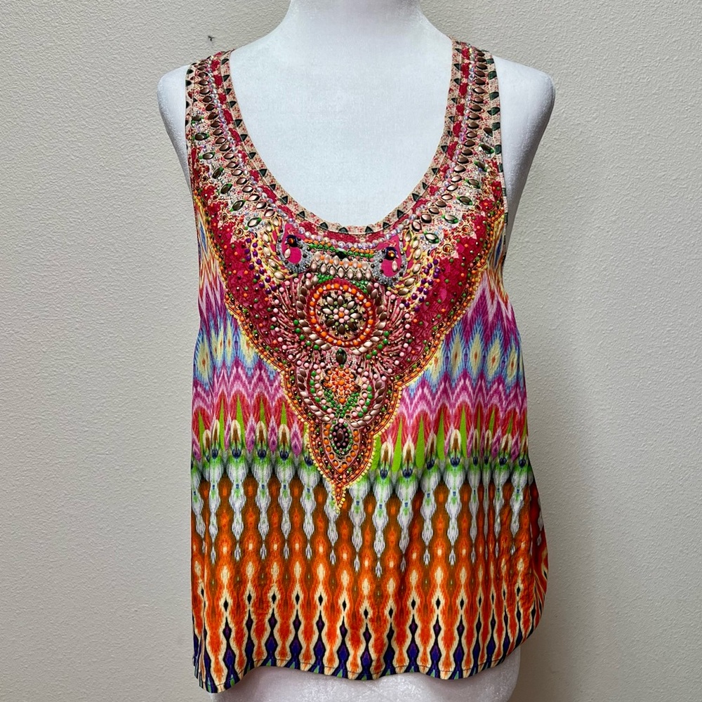 Camilla Silk Tank Top